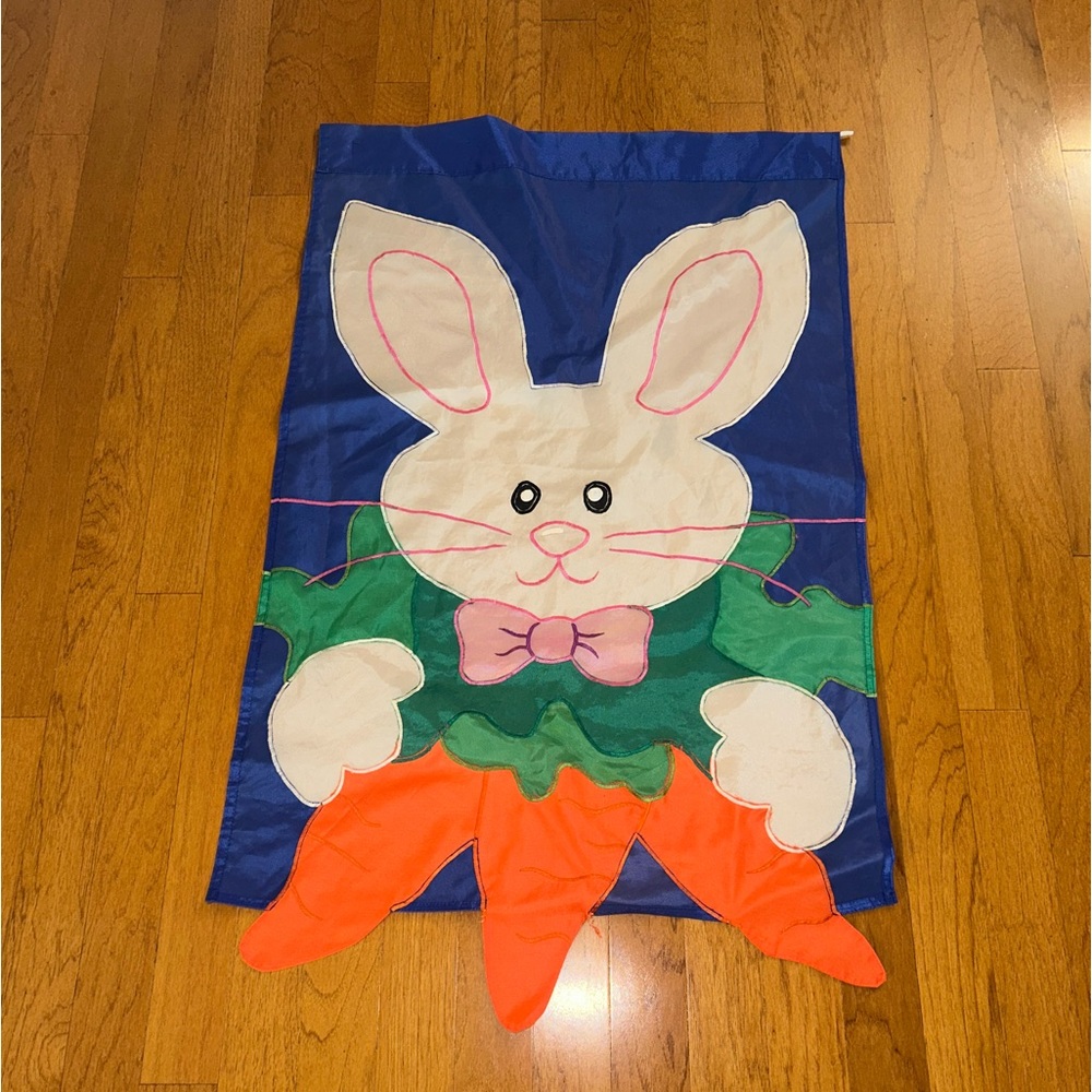 Go Fly A Kite Easter Bunny Double Sided Outdoor Decorative Waterproof Flag